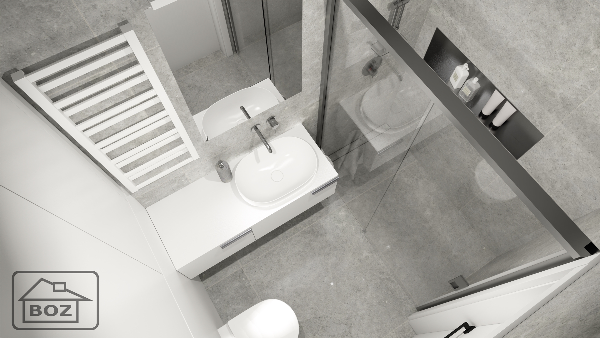 minimalistyczne łazienki